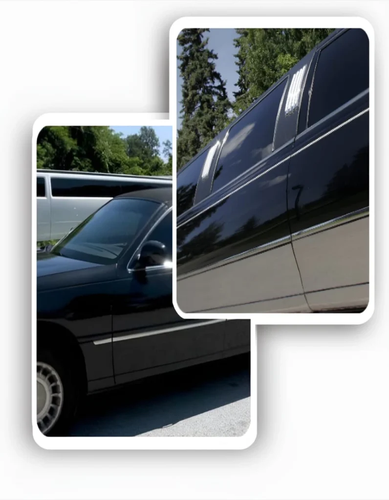 Collection of luxury vehicles and limousines showcasing specialist Limo Tinting Glasgow by TintXpert.