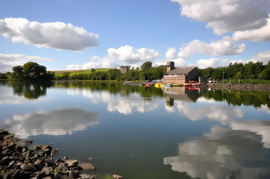 View of Heritage Loch in East Kilbride, a scenic local location for outdoor activities and relaxation.