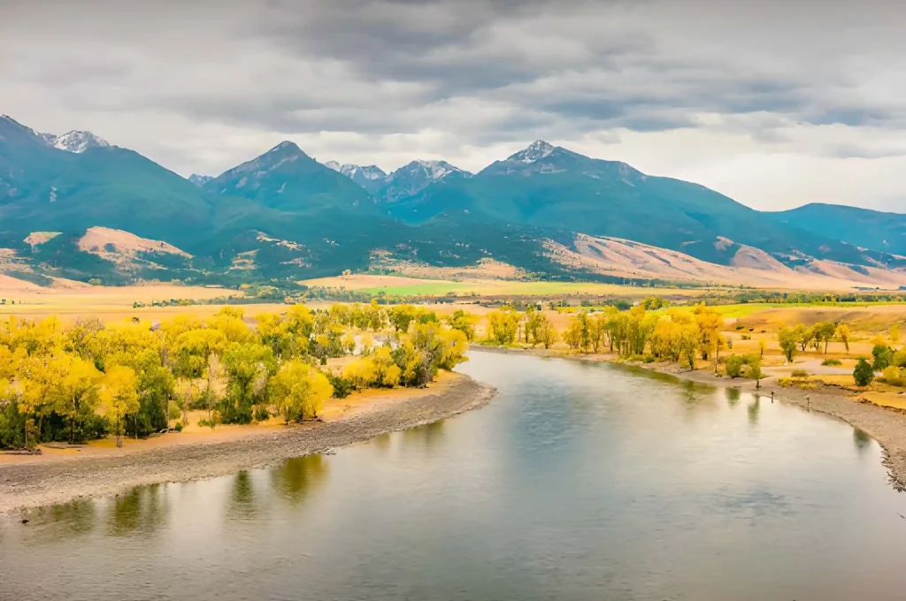 Panoramic mountain and river view in Livingston, a scenic location served by TintXpert in West Lothian.